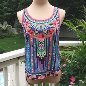 Flying Tomato Geometric Top, M, NWOT